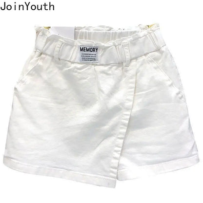 White Skirt Women High Waist Cotton Summer Jupe 2025 Faldas Mujer De Moda Fashion Casual Bodycon Mini Y2k Skirts Korean Saia