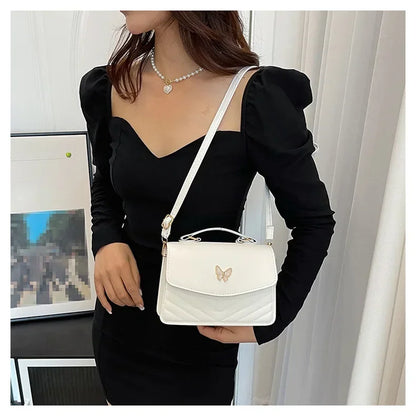 PU Versatile and Fashionable Portable Small Square Bag Single Shoulder Crossbody Bag Luxury Designer Handbag Bolsas De Mujer