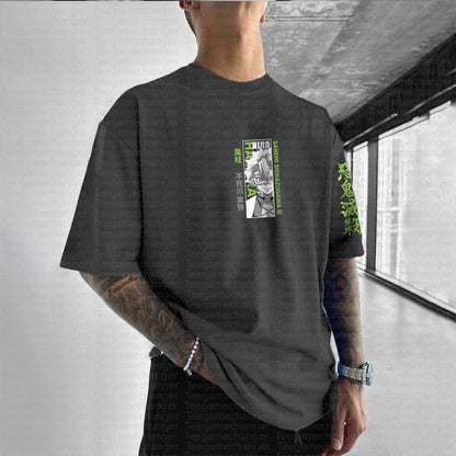 Teegamechanger Demon Slayer Kimetsu No Yaiba Anime Graphic Print T Shirts for Men 2025 Summer Cotton Short Sleeve Tees