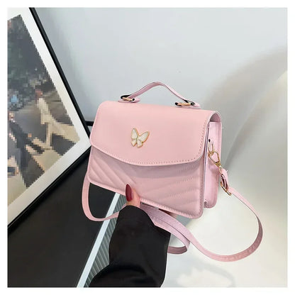 PU Versatile and Fashionable Portable Small Square Bag Single Shoulder Crossbody Bag Luxury Designer Handbag Bolsas De Mujer