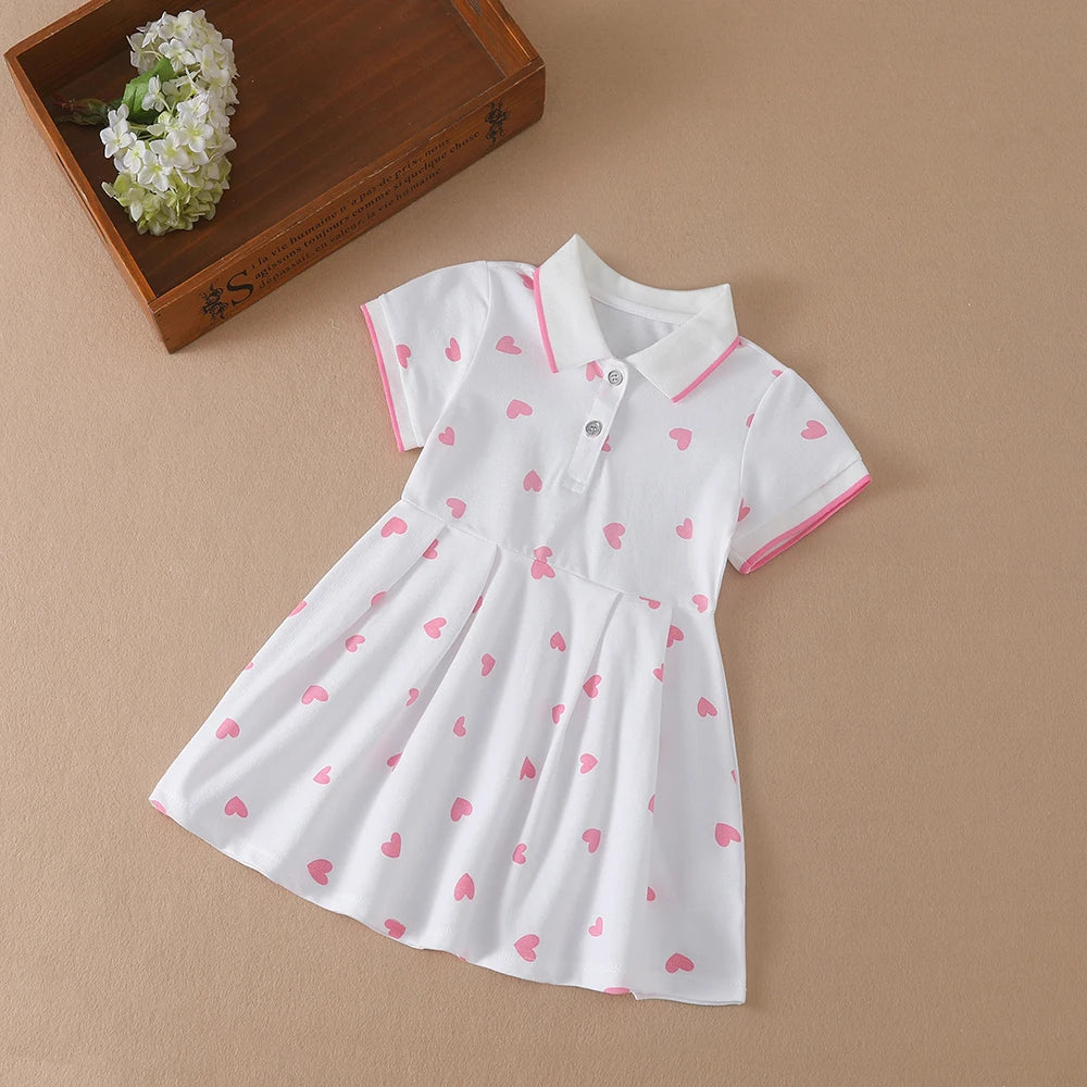 Girls Clothes 2025 New Summer Princess Dresses Short Sleeve Kids Dress Baby Dresses for Children Clothing 2-6Y