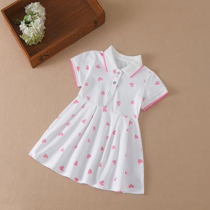 Girls Clothes 2025 New Summer Princess Dresses Short Sleeve Kids Dress Baby Dresses for Children Clothing 2-6Y