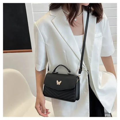 PU Versatile and Fashionable Portable Small Square Bag Single Shoulder Crossbody Bag Luxury Designer Handbag Bolsas De Mujer