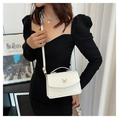 PU Versatile and Fashionable Portable Small Square Bag Single Shoulder Crossbody Bag Luxury Designer Handbag Bolsas De Mujer